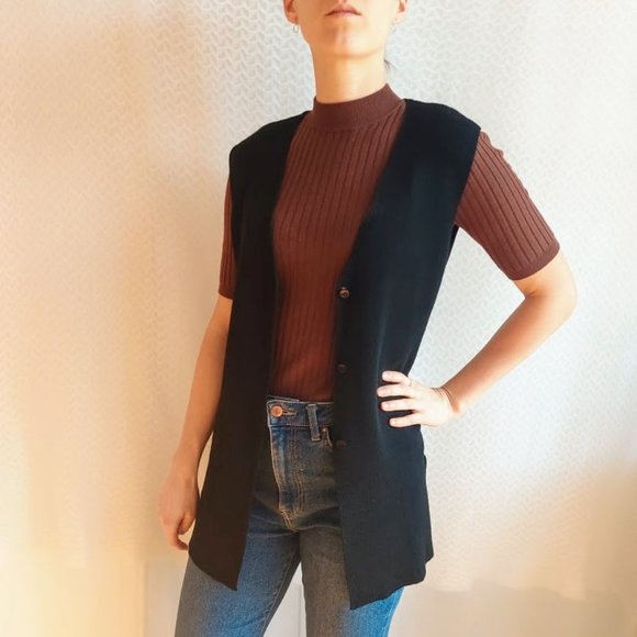 Diana Gallesi black sleeveless vest - Picture 4 of 16